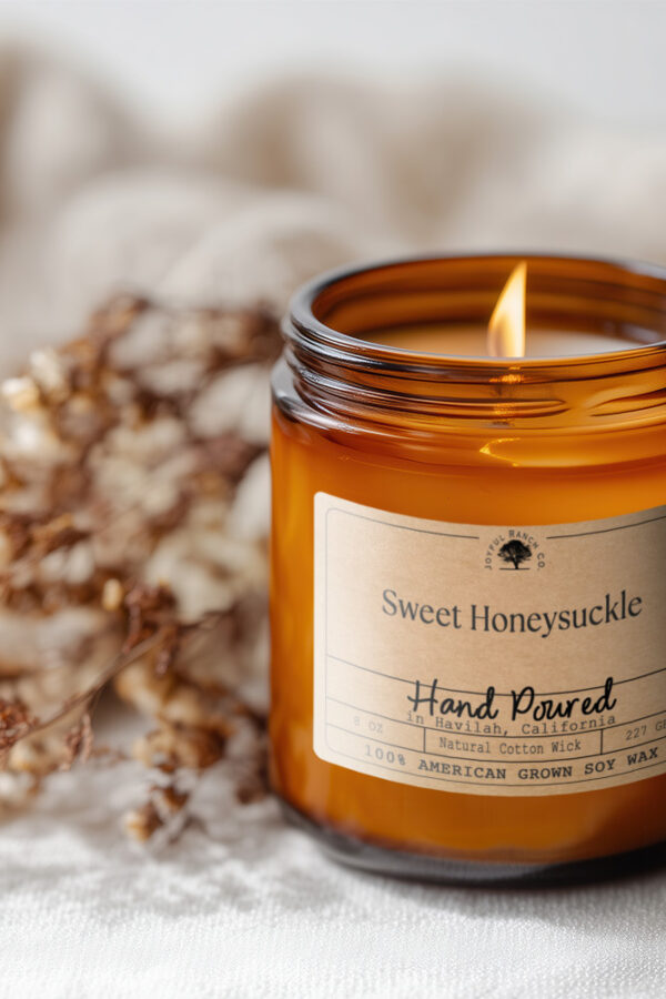 Honeysuckle Blossom Soy Wax Candle