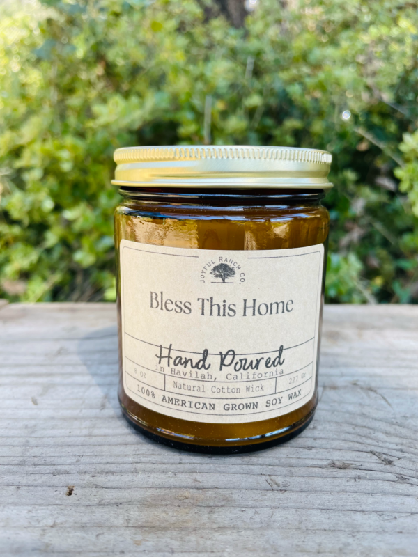 Bless This Home Soy Wax Candle - Joyful Ranch Co.