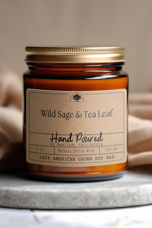 Wild Sage & Tea Leaf Candle